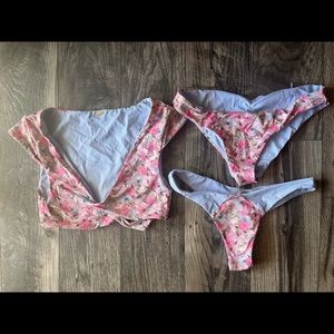 Beach Bunny reversible bikini swimsuit